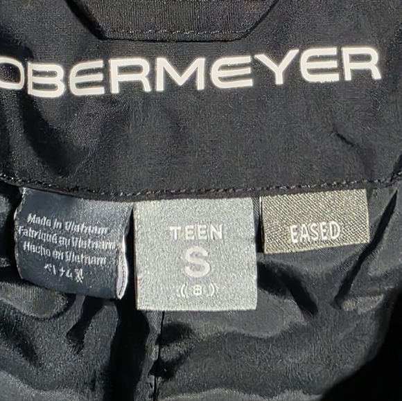 OBERMEYER TEEN BLACK INSULATED SKI SNOW PANTS SZ 8 - Picture 10 of 13